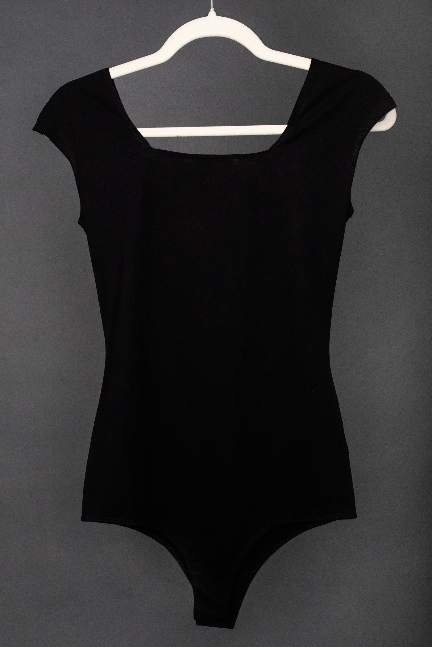 Camila Square Necked Bodysuit in Black