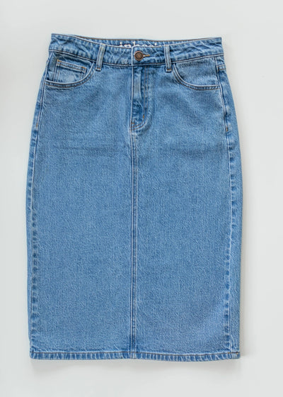 Taye Denim Skirt in Classic Wash