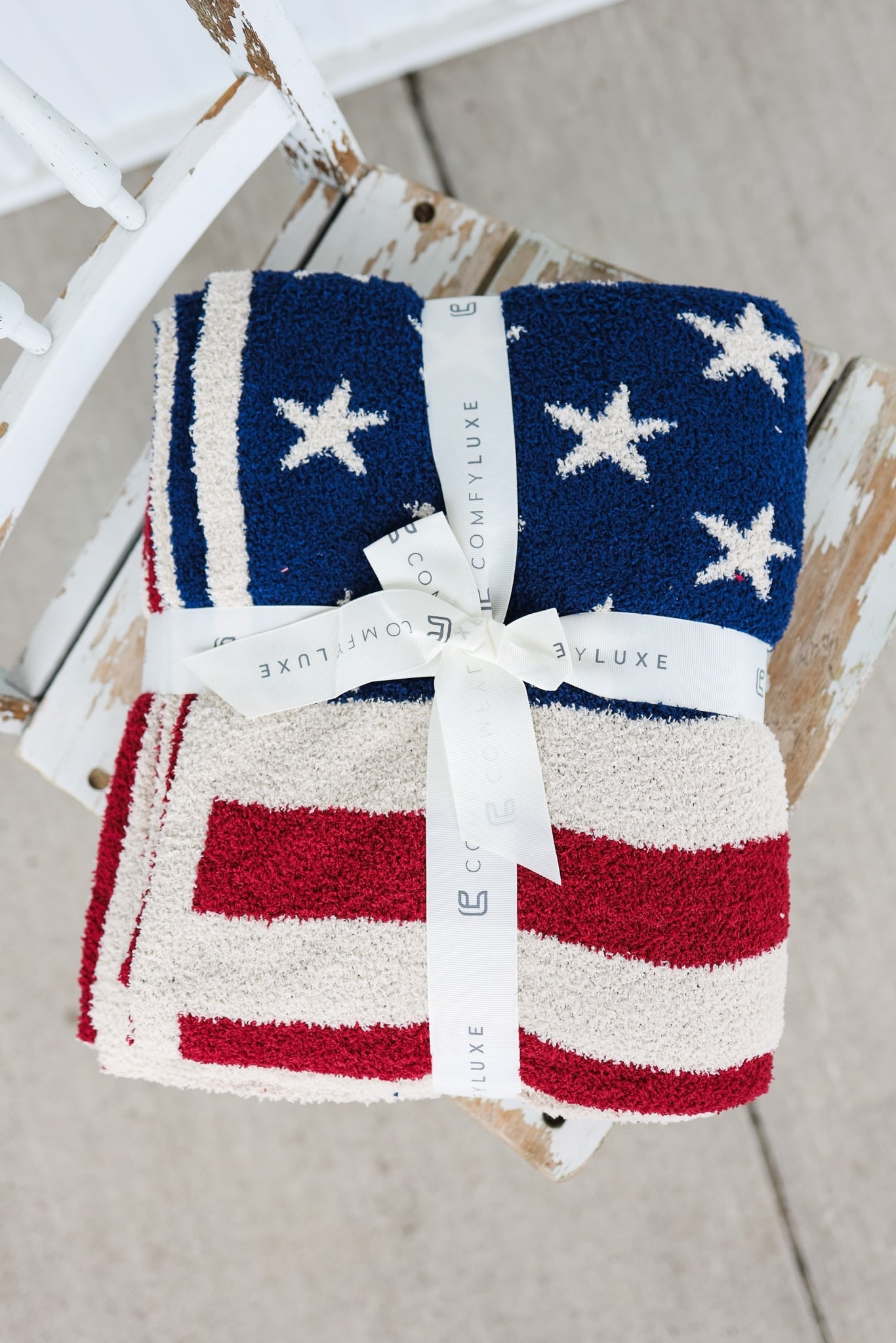 American Flag Luxe Blanket