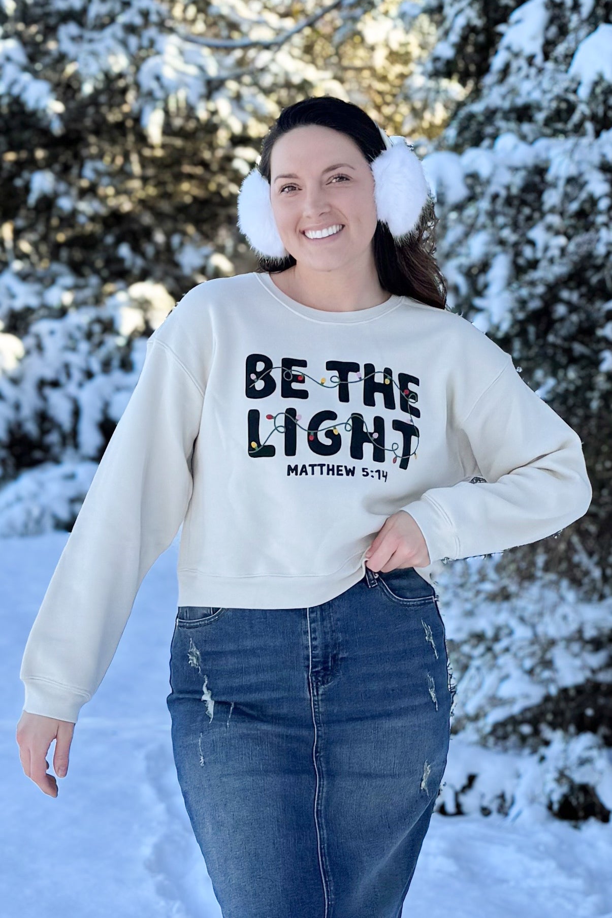 Be the Light Mid Graphic Sweatshirt (FINAL SALE)