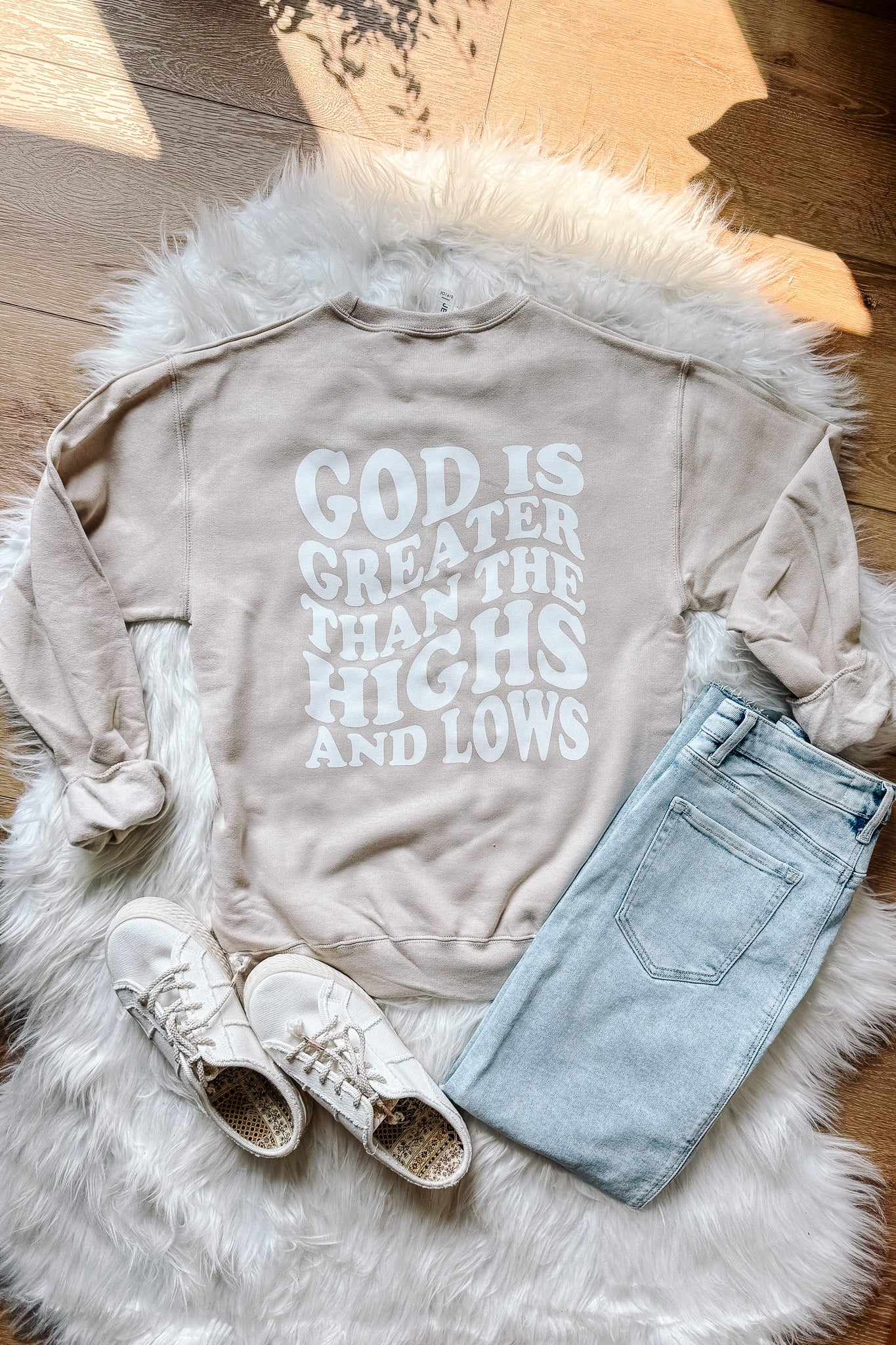 PRE-ORDER* God Is Greater Crewneck Sweatshirt (Ships by 8/22)