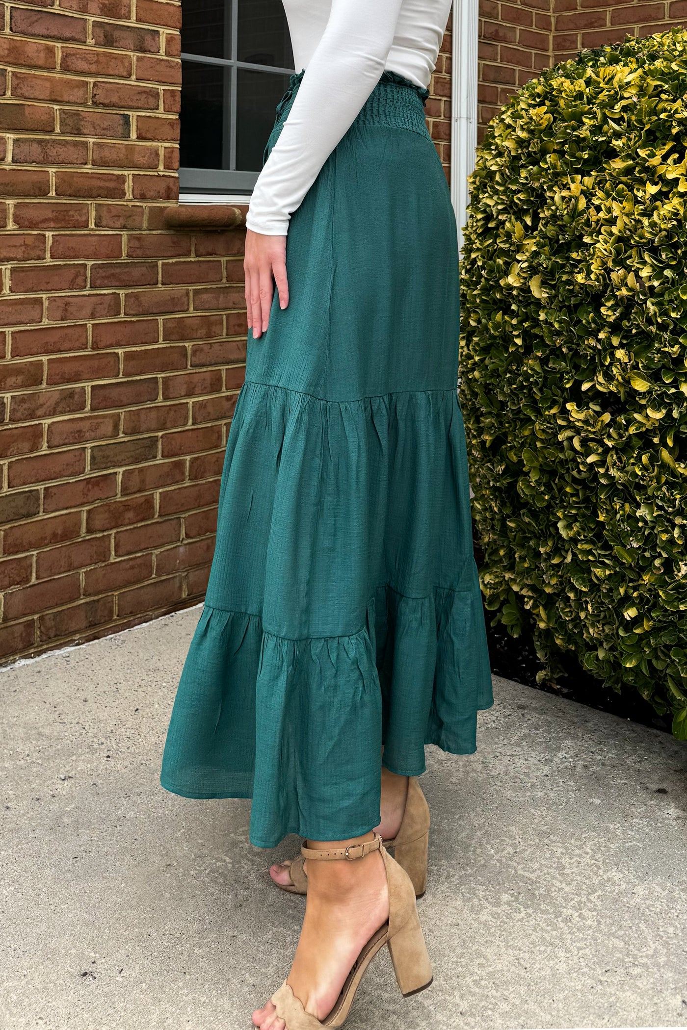 Faye Maxi Skirt in Teal