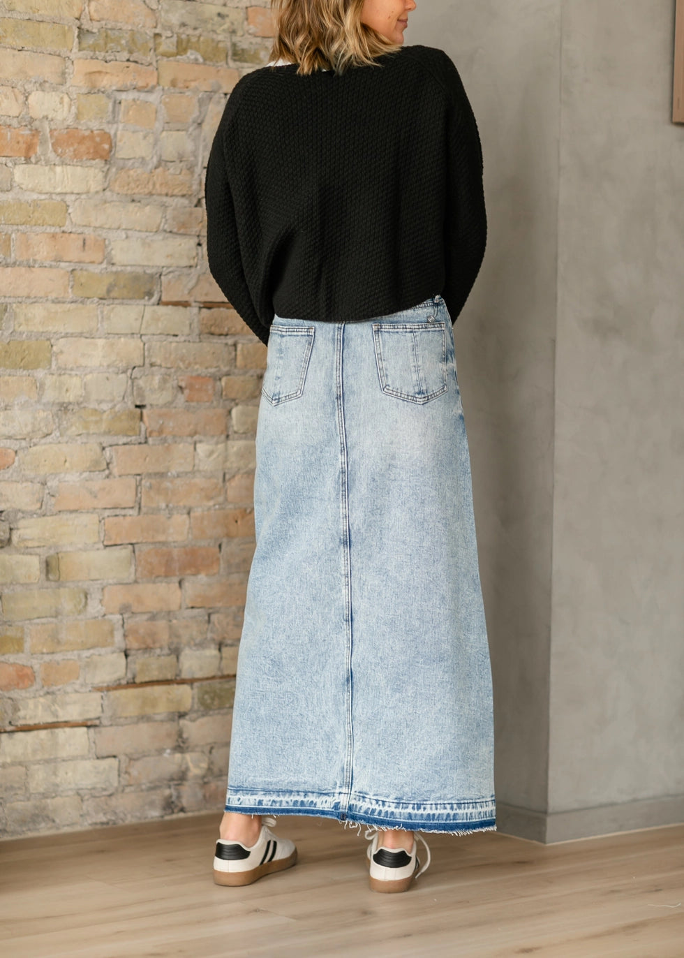 Stella Denim Maxi Skirt