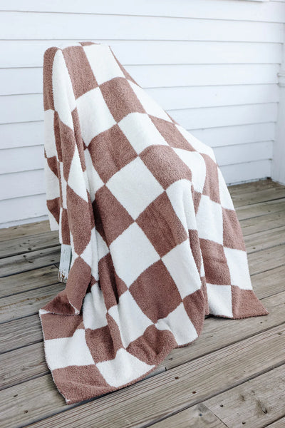 PINK DEALS* Checkered Luxe Blanket