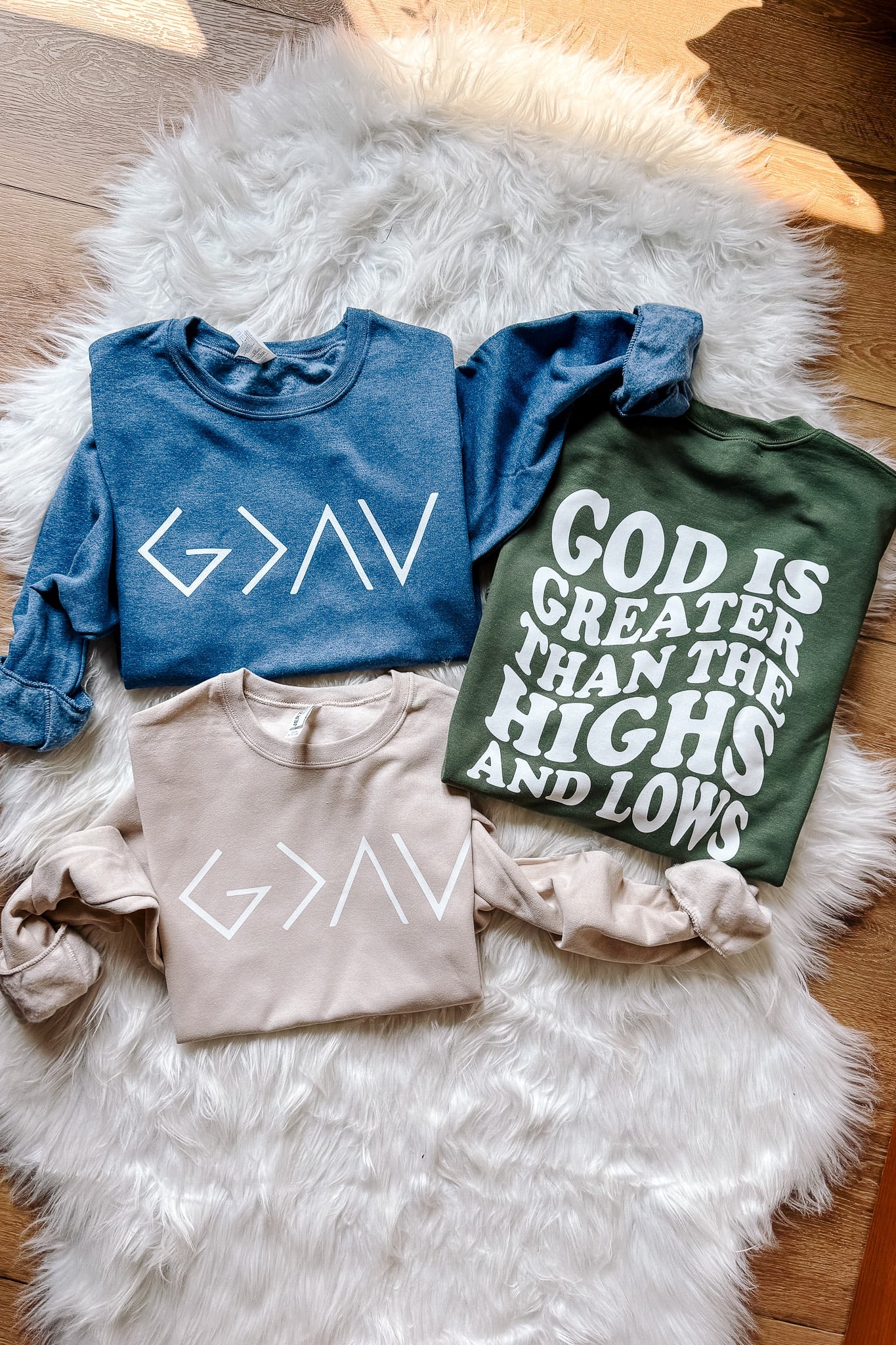 PRE-ORDER* God Is Greater Crewneck Sweatshirt (Ships by 8/22)