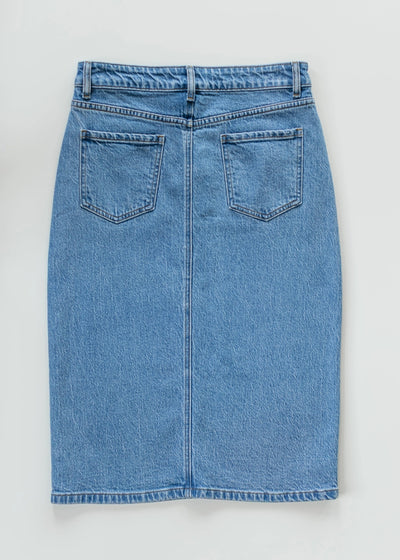 Taye Denim Skirt in Classic Wash