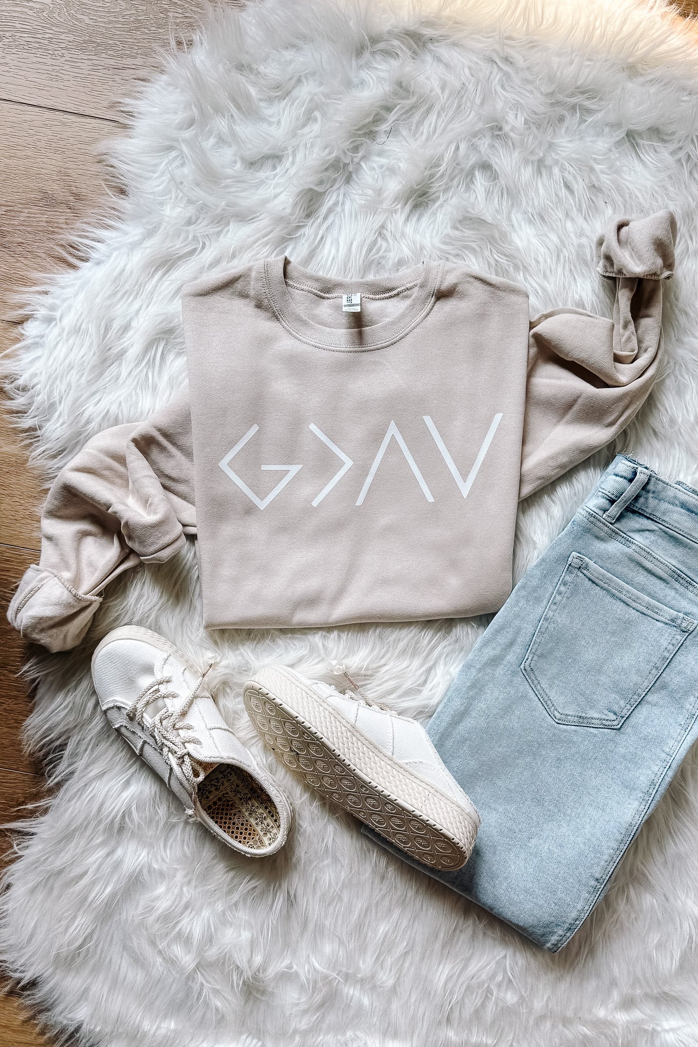 PRE-ORDER* God Is Greater Crewneck Sweatshirt (Ships by 8/22)