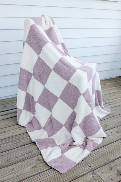 PINK DEALS* Checkered Luxe Blanket