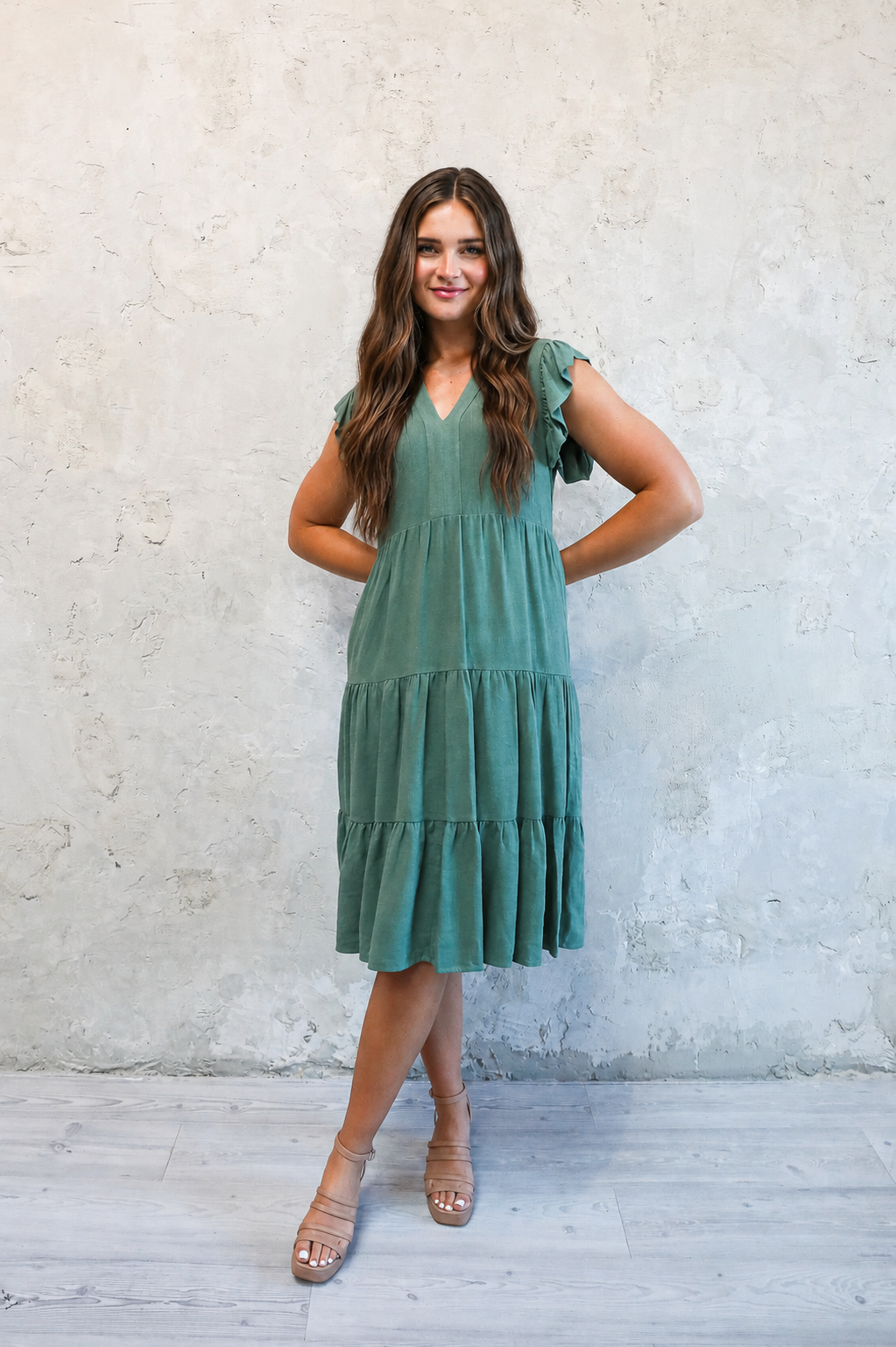 modest knee length dress Gingham 50s Style Modest Knee Length Dress - Peter Pan Collar Plaid Midi Retro 1950s Inspired Dresses - 50's Custom Made Clothing