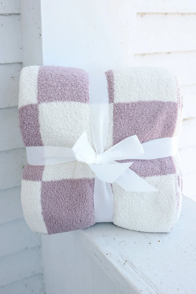 PINK DEALS* Checkered Luxe Blanket