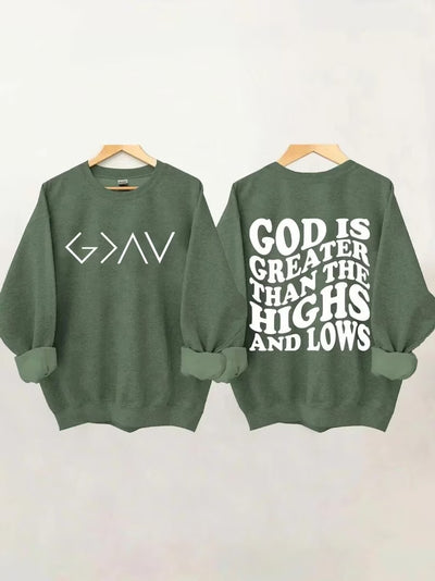 PRE-ORDER* God Is Greater Crewneck Sweatshirt (Ships by 8/22)