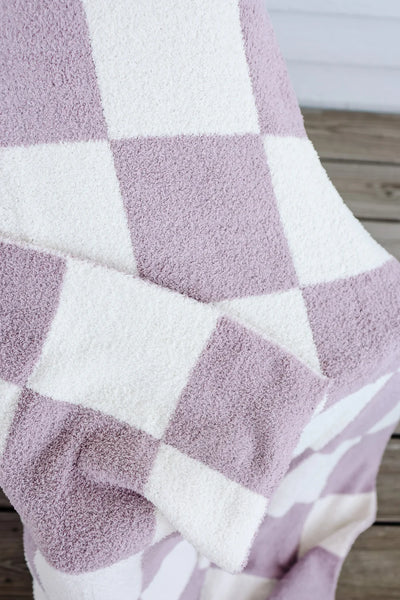 PINK DEALS* Checkered Luxe Blanket