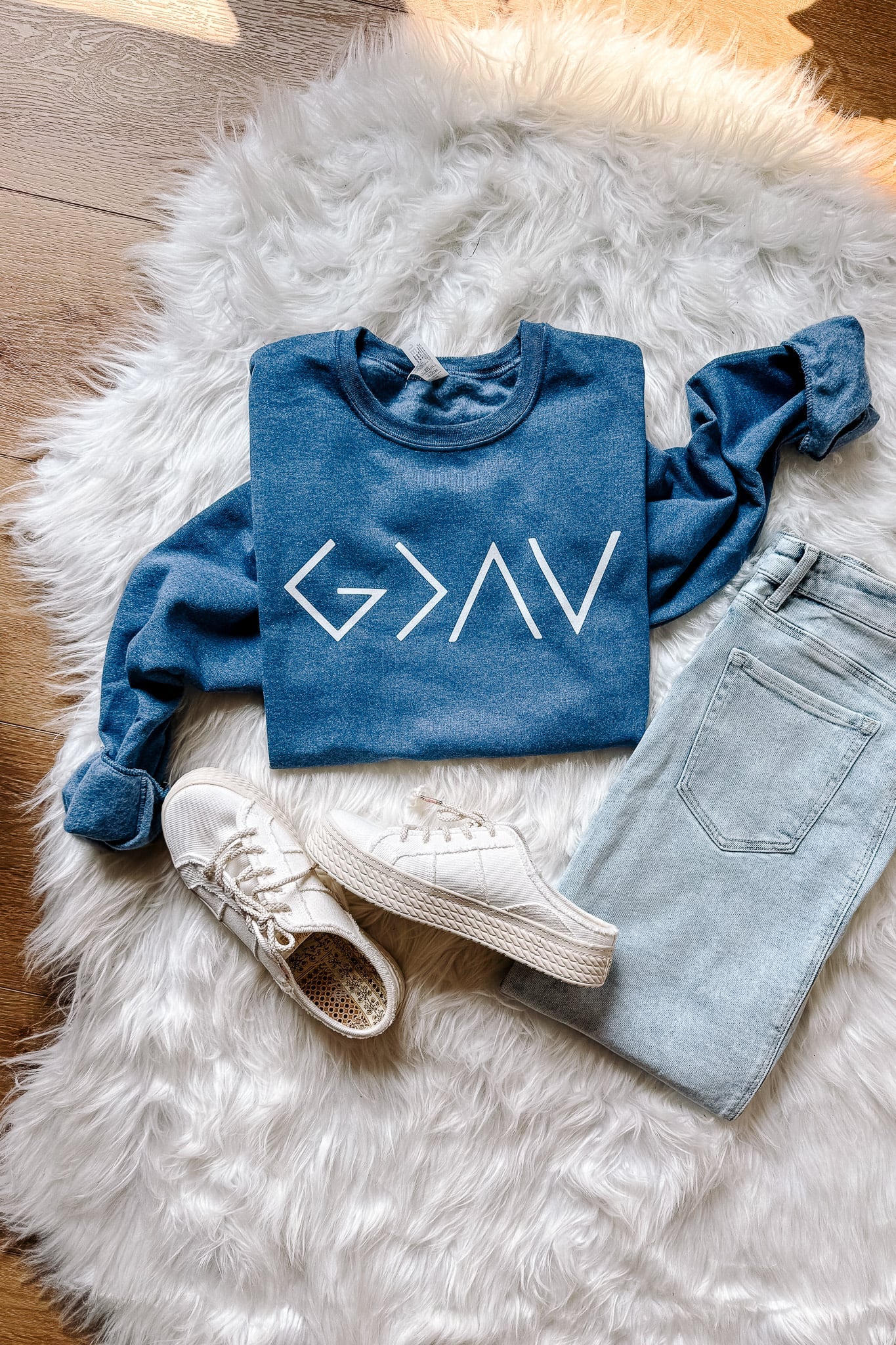 PRE-ORDER* God Is Greater Crewneck Sweatshirt (Ships by 8/22)