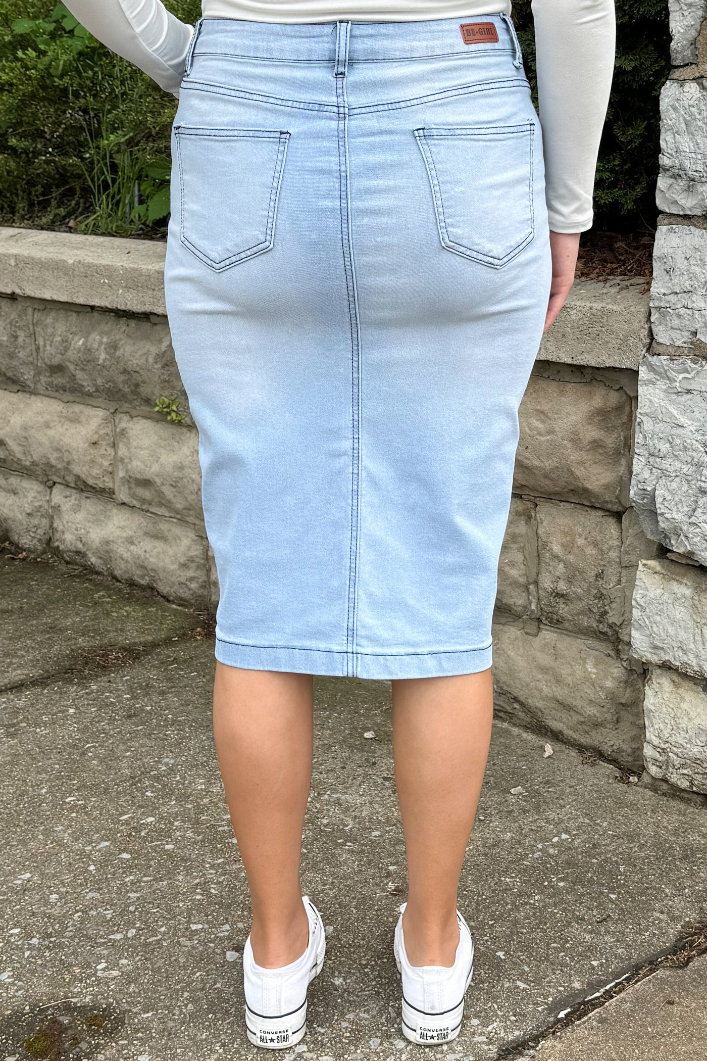 Emily Lt. Indigo Denim Skirt