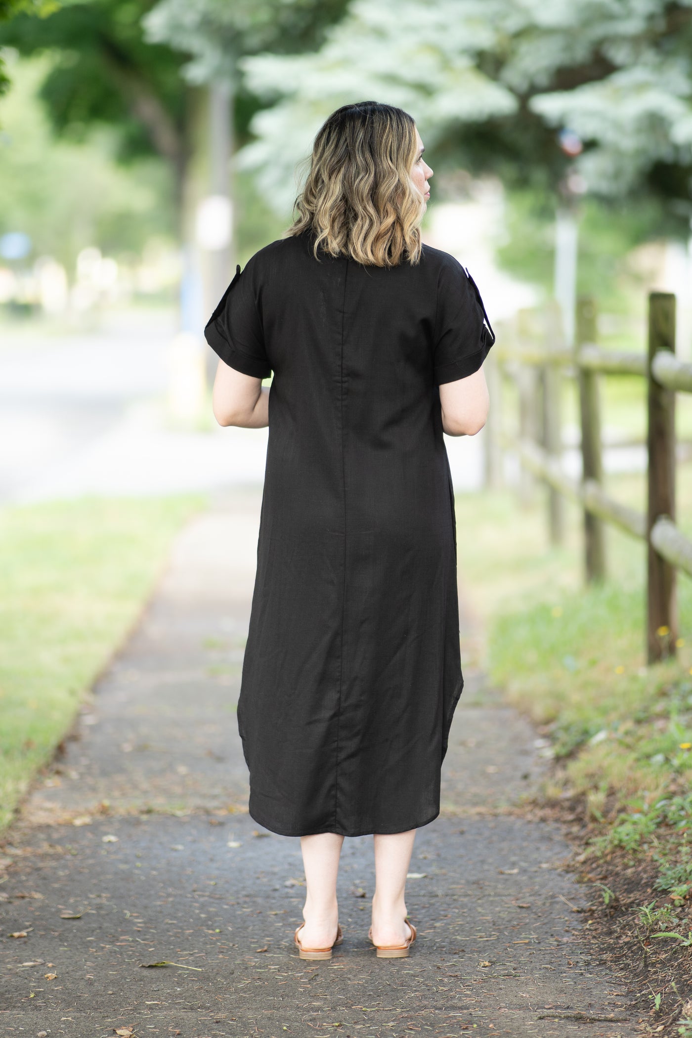 The Katie T-shirt Dress in Black (FINAL SALE)