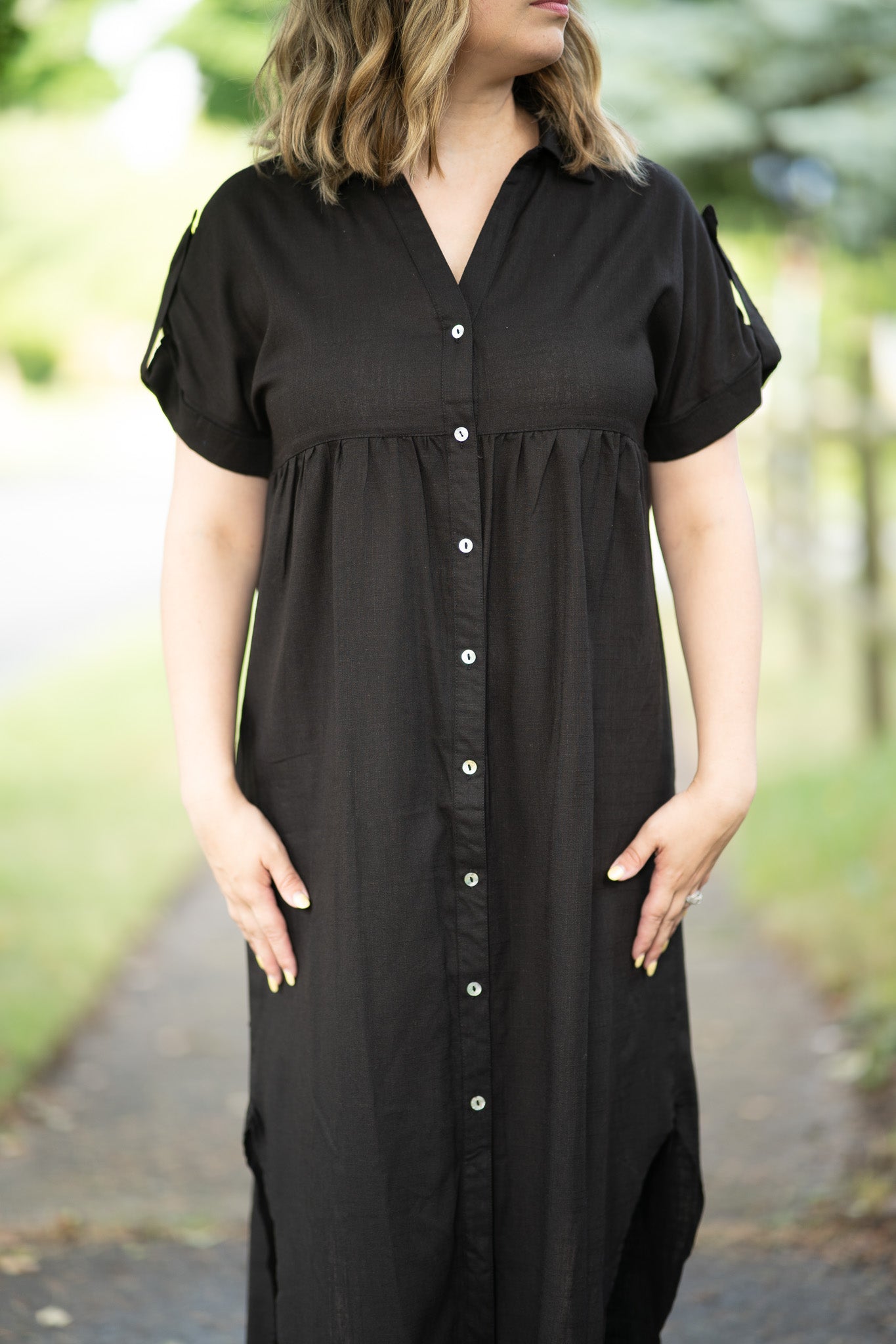 The Katie T-shirt Dress in Black (FINAL SALE)