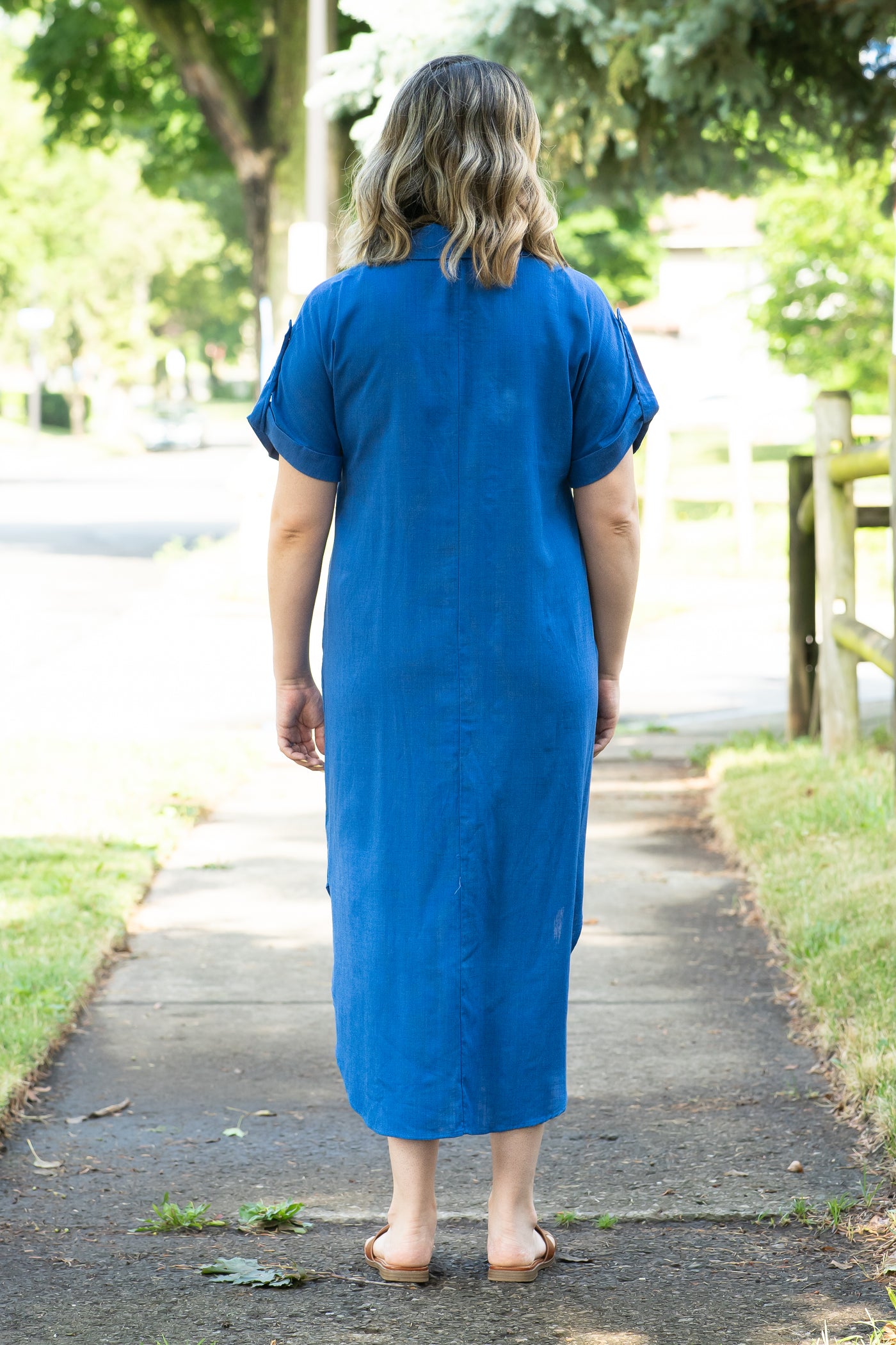 The Katie T-shirt Dress in Royal Blue (FINAL SALE)