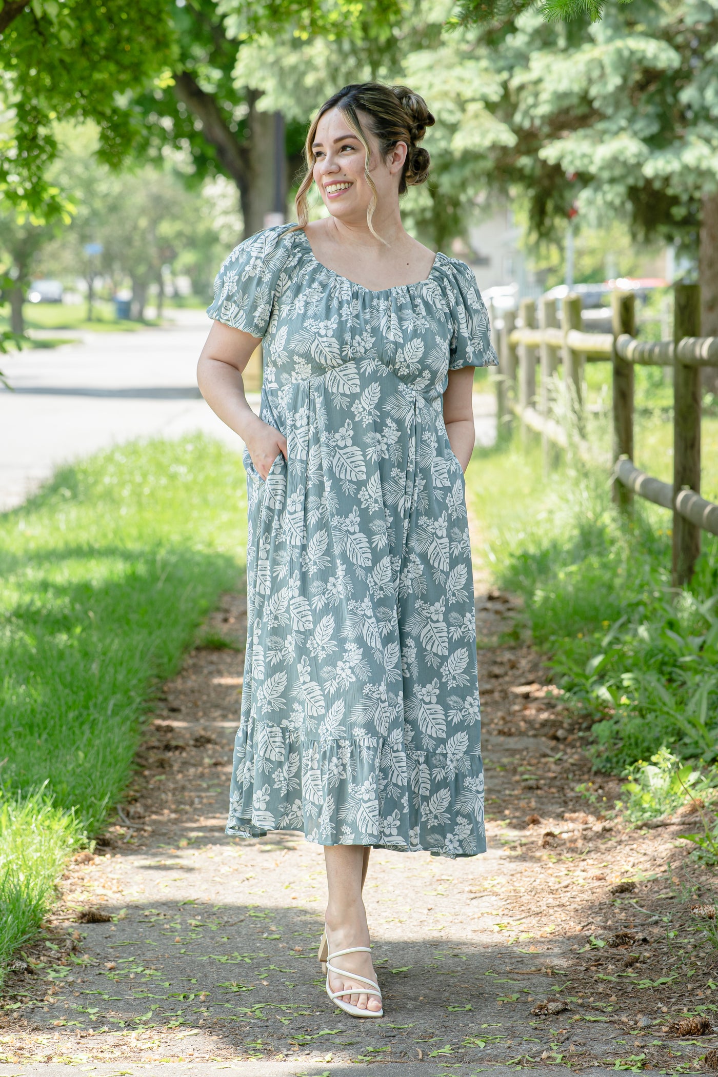 The Lettie in Tropical Green (FINAL SALE)