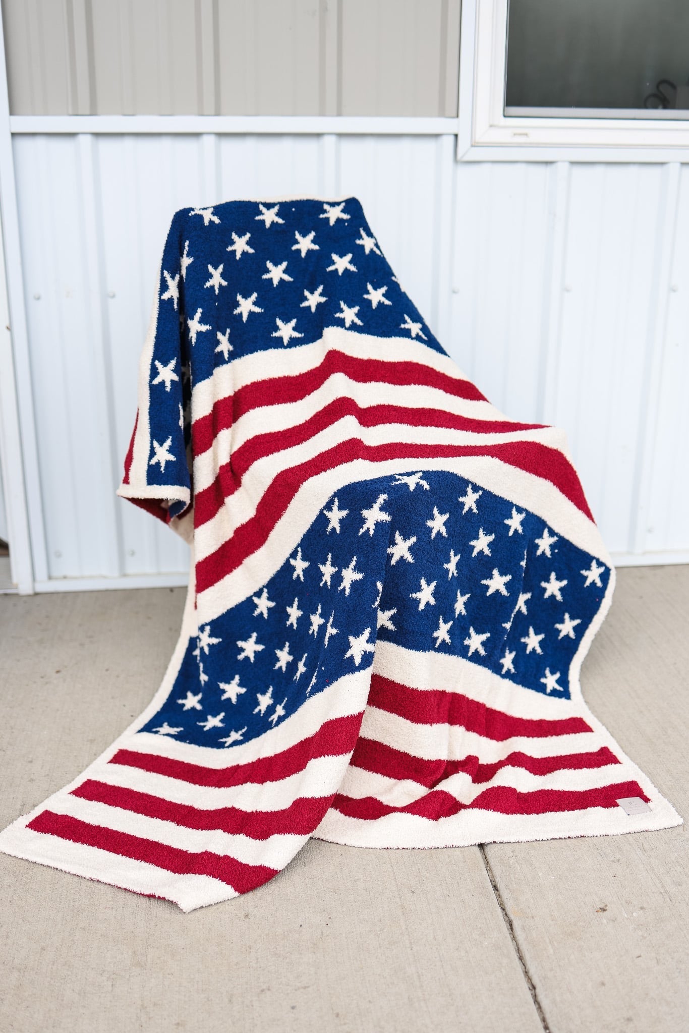 American Flag Luxe Blanket