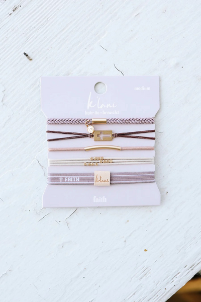 Faith Hair Tie Bracelets