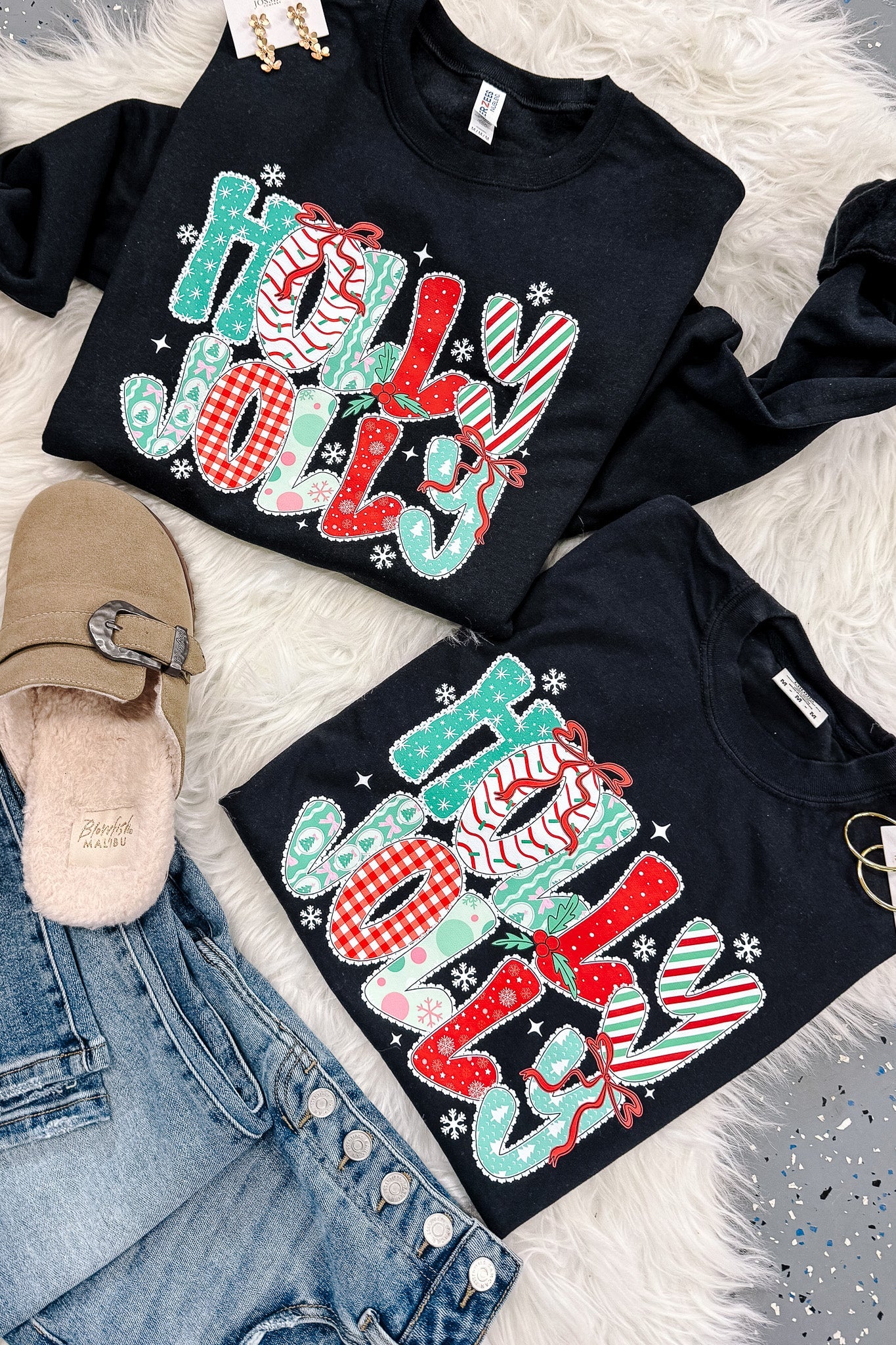 PRE-ORDER Holly Jolly Graphics Black - Multiple Styles (Ships by 11/24)
