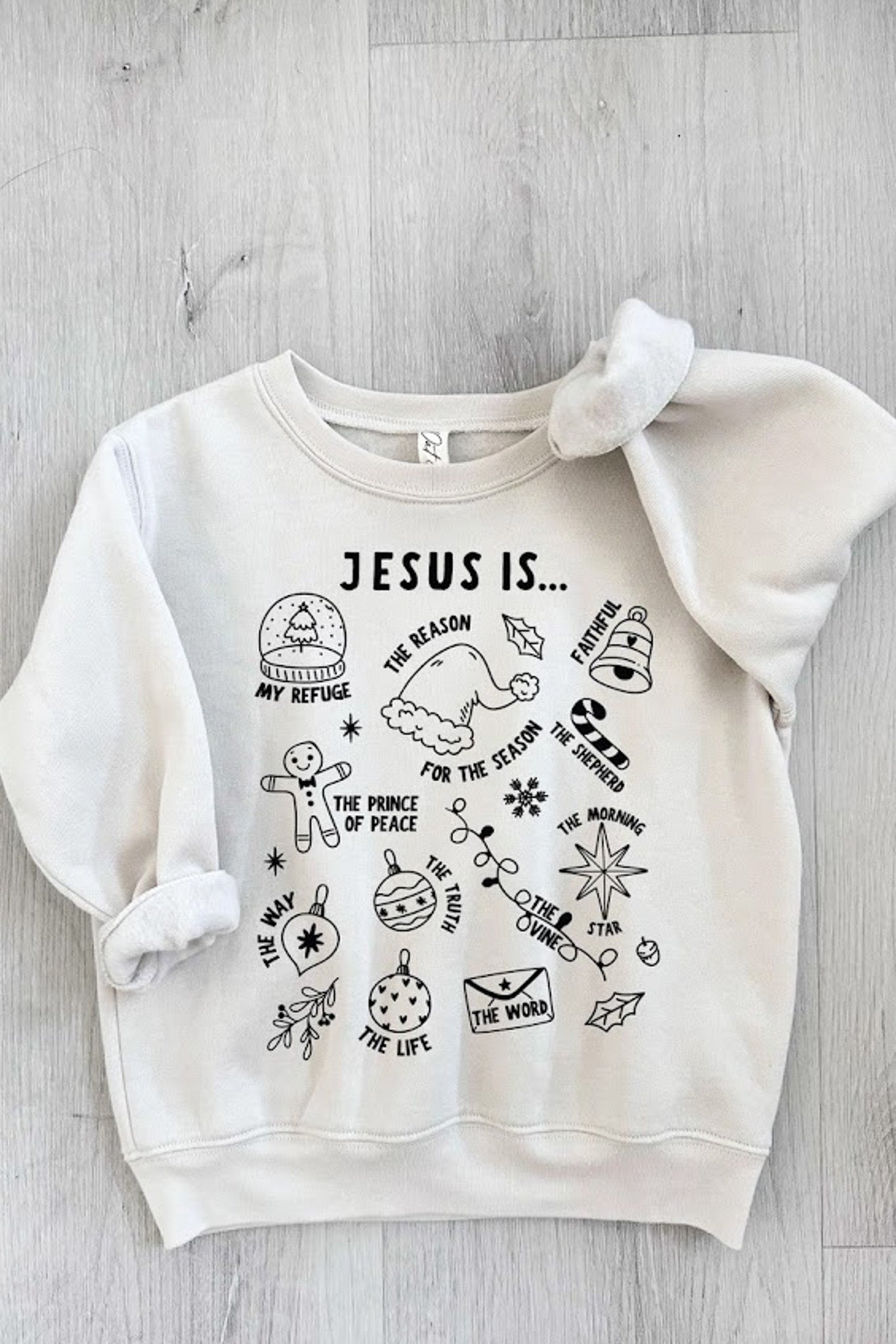 SPECIAL PRICE* Jesus is the Reason Sweater in Heather Dust - Toddler