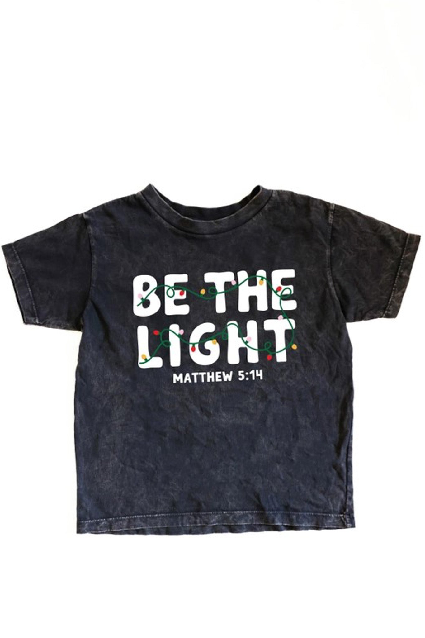 SPECIAL PROCE* Be The Light Graphic in Mineral Black - Kids