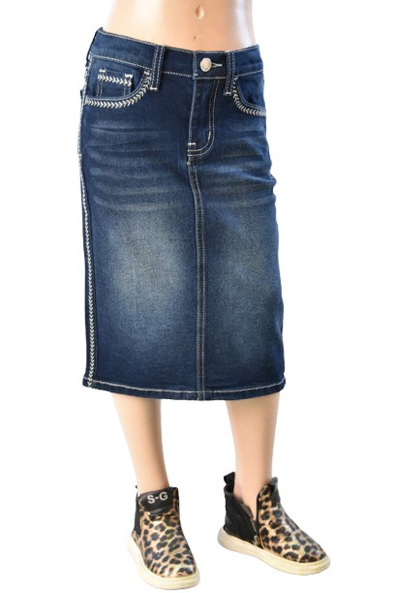 GIRLS Emma Denim Skirt (Dk.Indigo)
