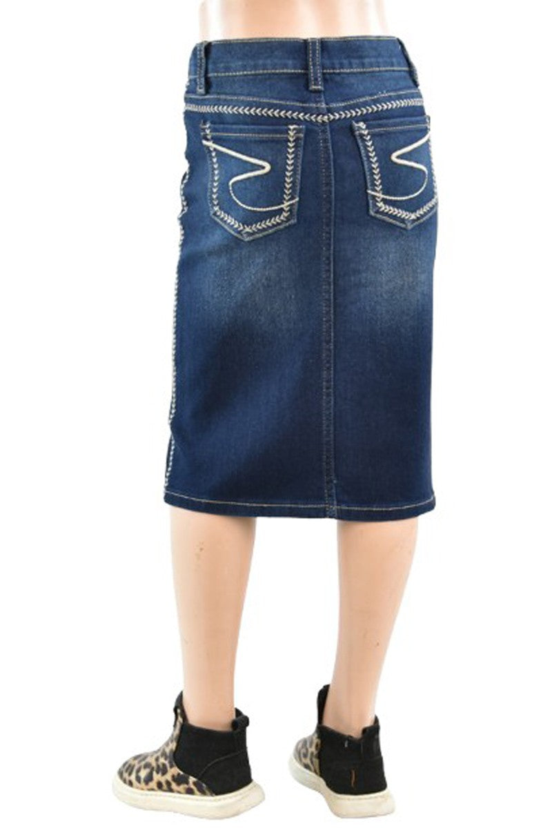 GIRLS Emma Denim Skirt (Dk.Indigo)