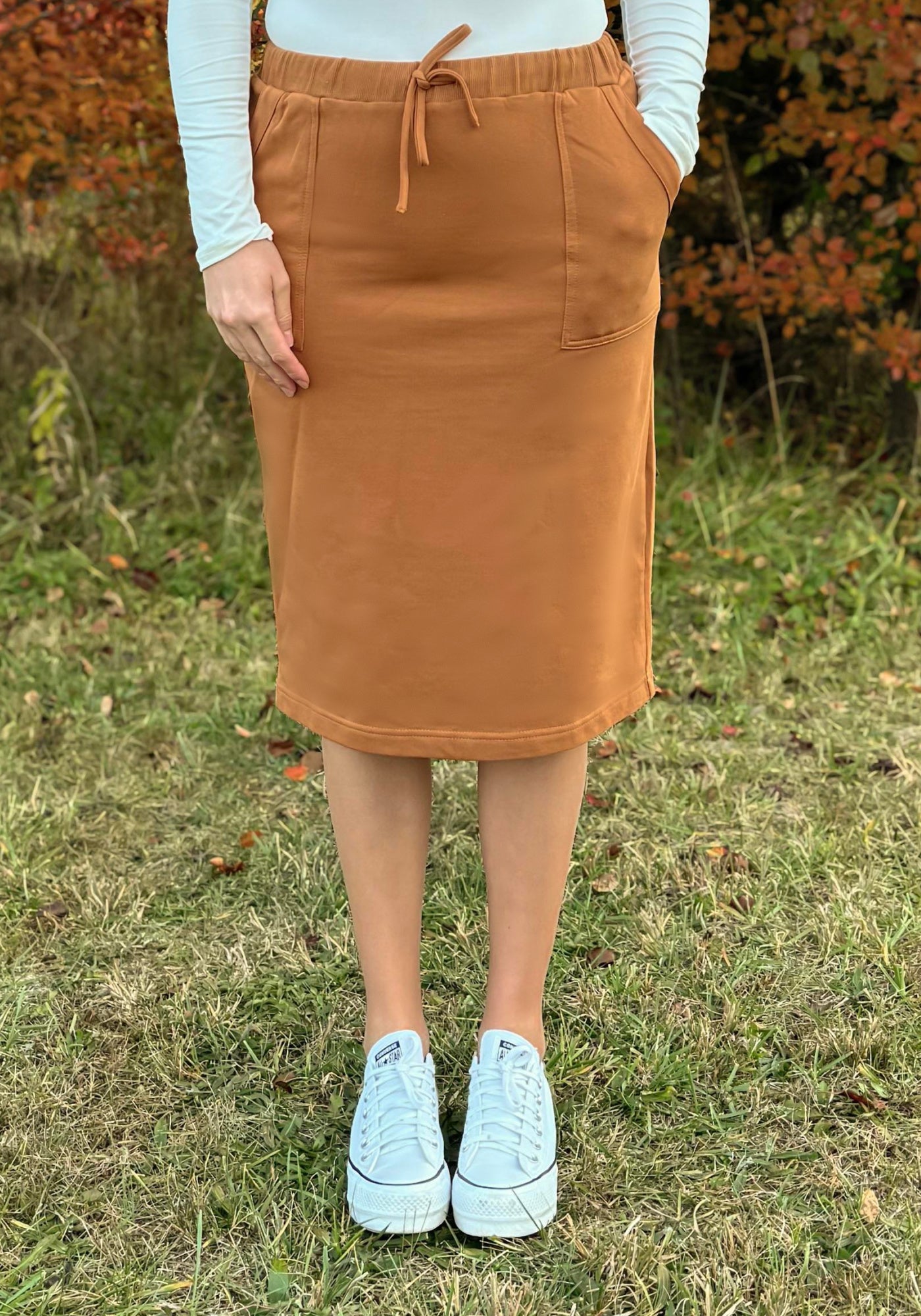 Micah Lounge Skirt in Terracotta