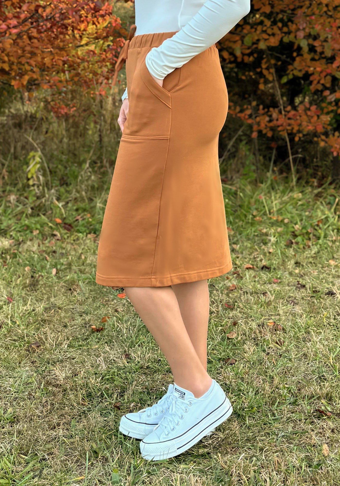 Micah Lounge Skirt in Terracotta (Final Sale)