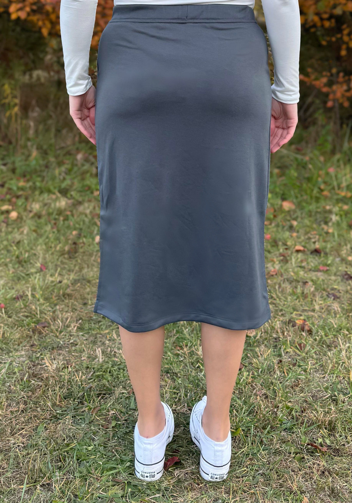 Noah Lounge Skirt in Charcoal