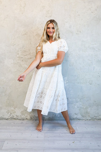 The Randa in White Eyelet (FINAL SALE)