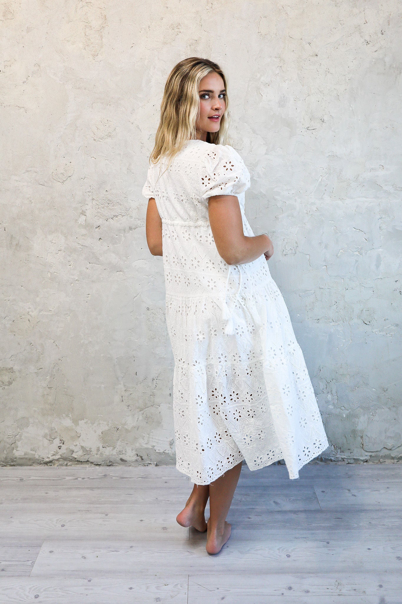 The Randa in White Eyelet (FINAL SALE)