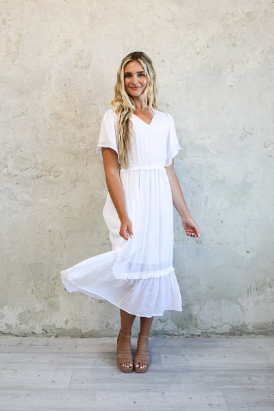 The Randa in White Eyelet