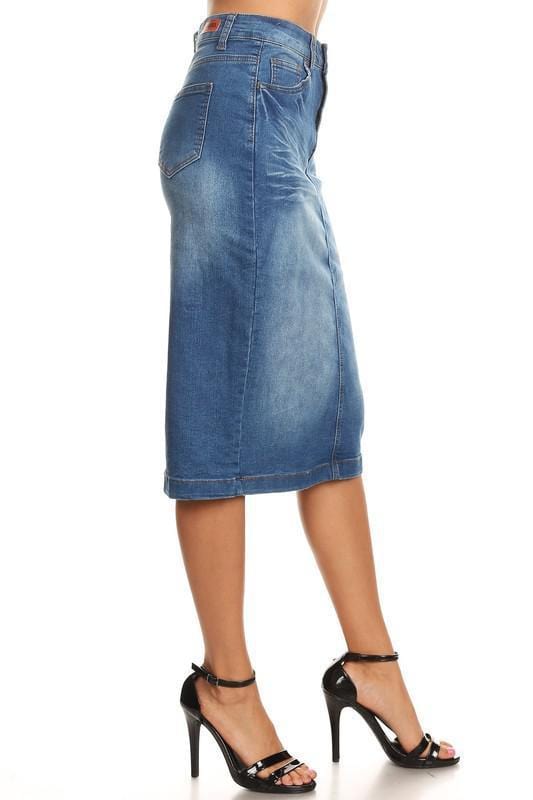 Emily Indigo Denim Skirt