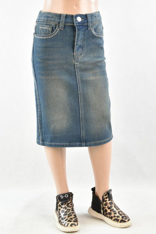 GIRLS Emma Denim Skirt (Vintage)