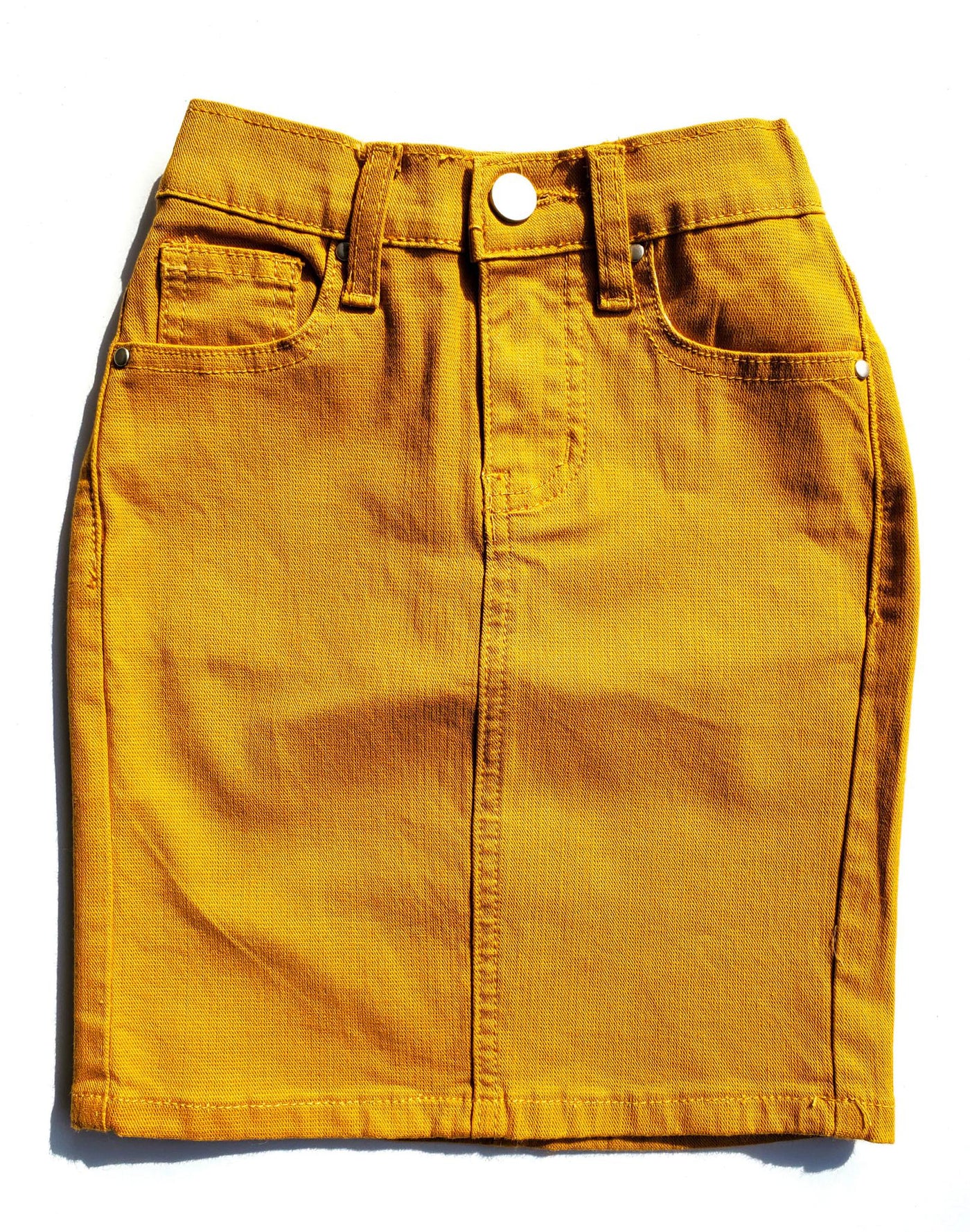 GIRLS JDA Mustard Denim Skirt (FINAL SALE)