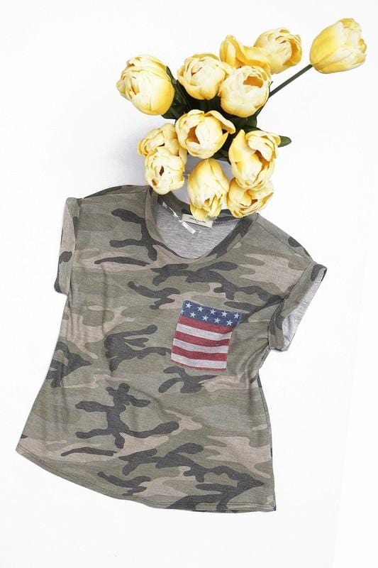 GIRLS Camo top