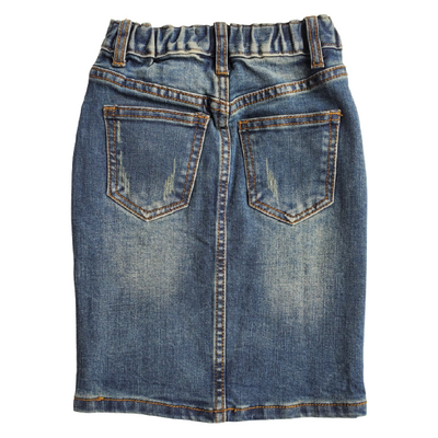 PRE-ORDER FALL RELEASE* GIRLS Piper Distressed Denim Skirt