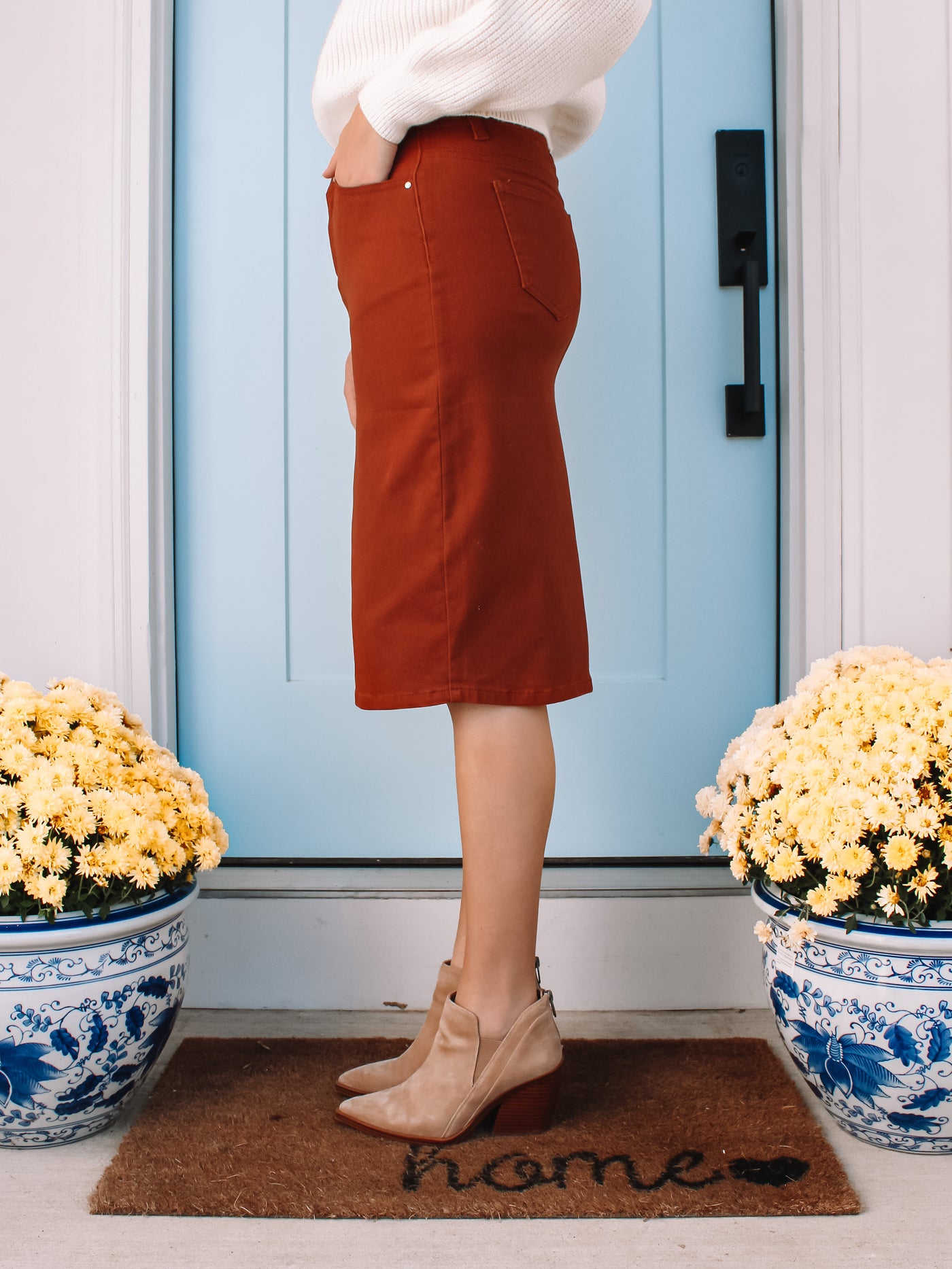 PRE-ORDER FALL RELEASE* JDA DK. Camel Denim Skirt