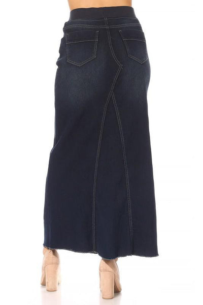 Kristen Waistband Mermaid Denim in Dark Wash (FINAL SALE)