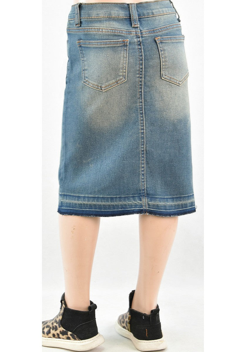 GIRLS Megan Denim Skirt (Vintage)